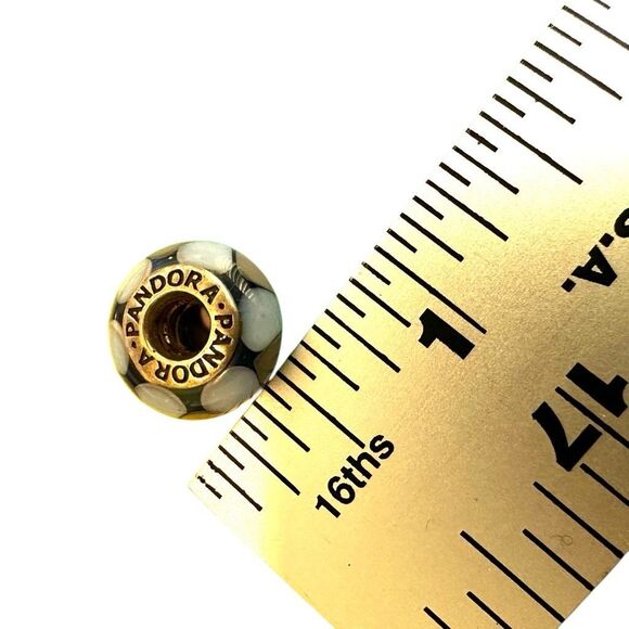 PANDORA Unique Blue Captivating Murano Glass Charm 925 - Picture 6 of 12